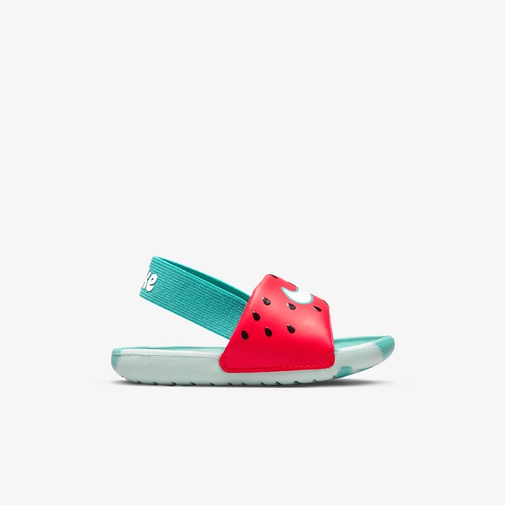 NWT Nike Kawa Lil Fruits Baby/Toddler Slides SZ 8C Watermelon Unisex - Picture 2 of 8
